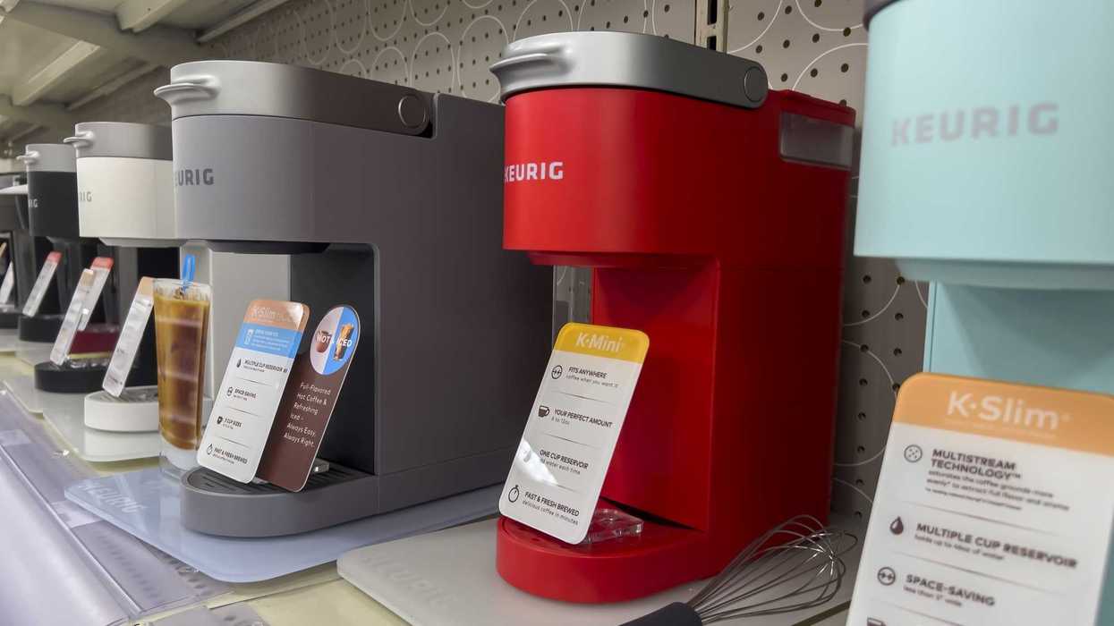 keurig coffee machines on shelf in store