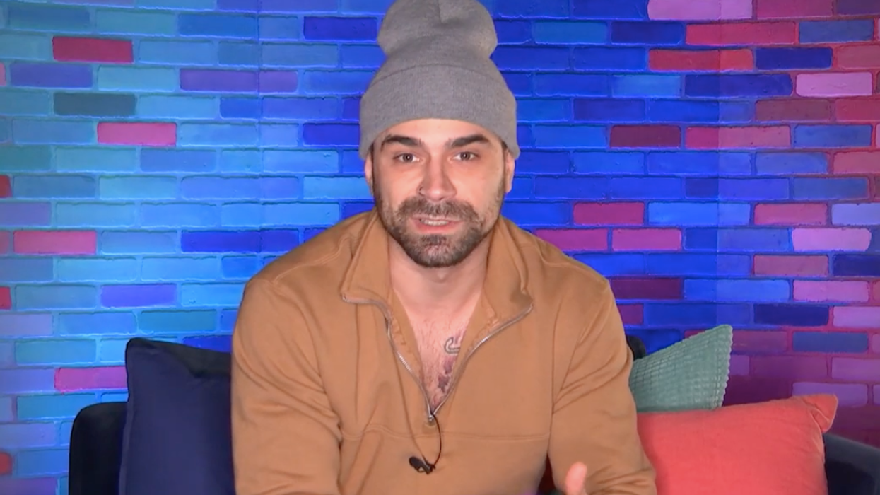 Kevin Lapierre au confessionnal à Big Brother Célébrités.
