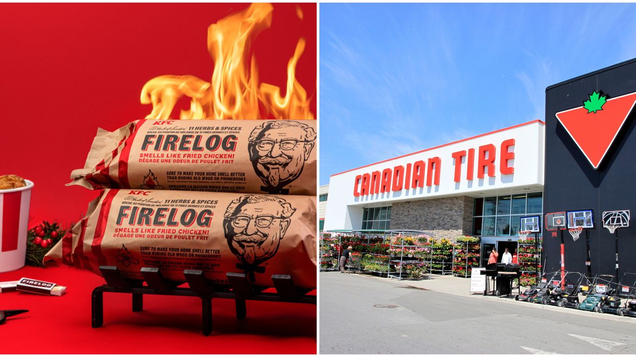 KFC Firelog At Canadian Tire Is Available Now & It Smells Like Fried Chicken