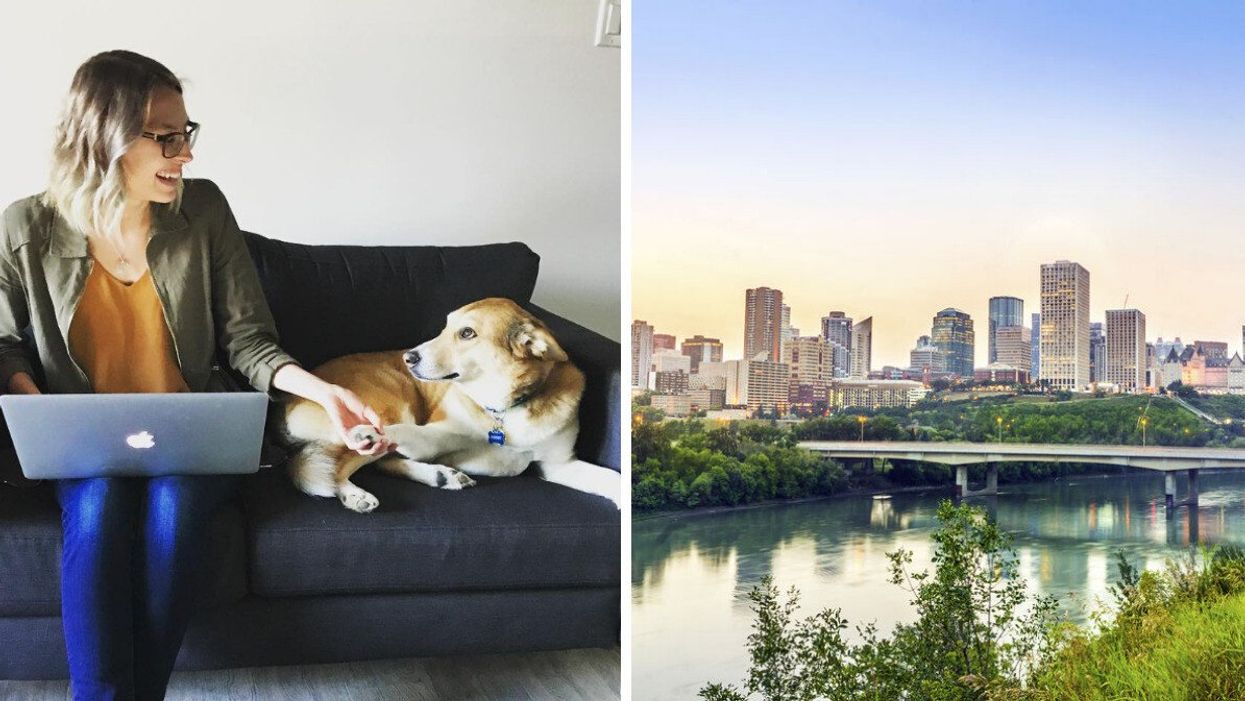 Kickpoint is a living wage company in Alberta. Right: Edmonton.