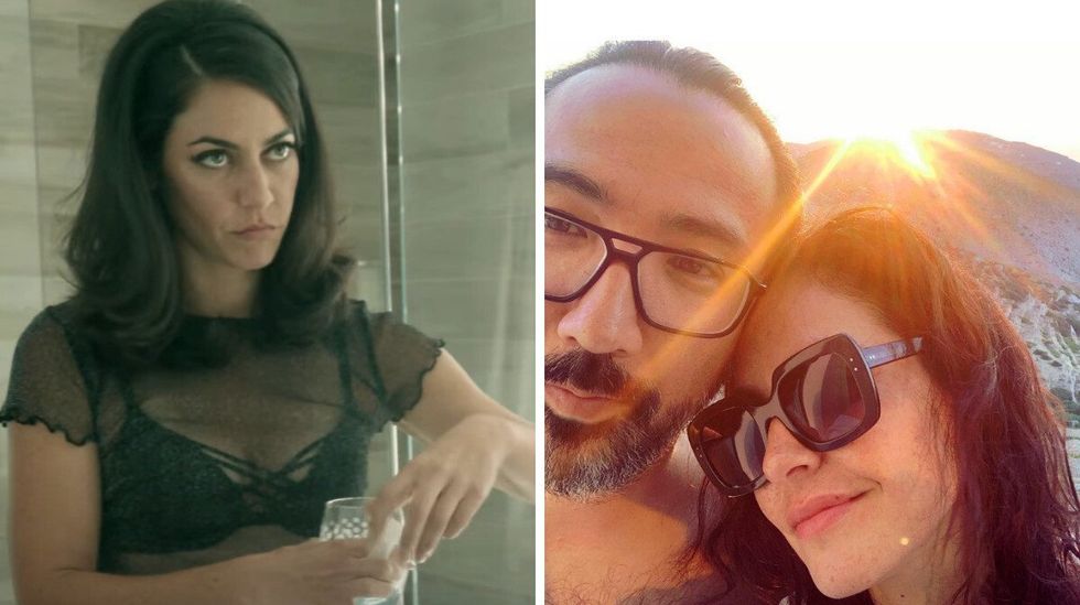 Kimberly Laferri\u00e8re dans Fugueuse. Droite : Kimberly Laferri\u00e8re.