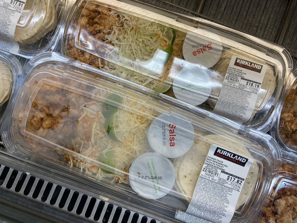 Kirkland chicken tacos kit from Costco.