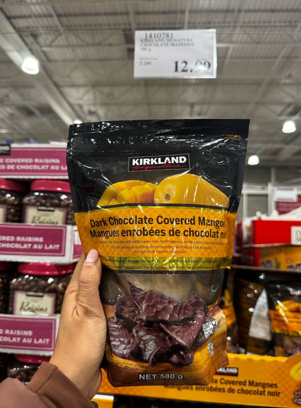 Kirkland Dark Chocolate Covered Mango