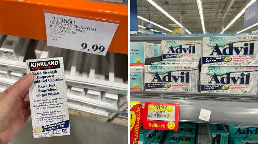 kirkland ibuprofen and advil