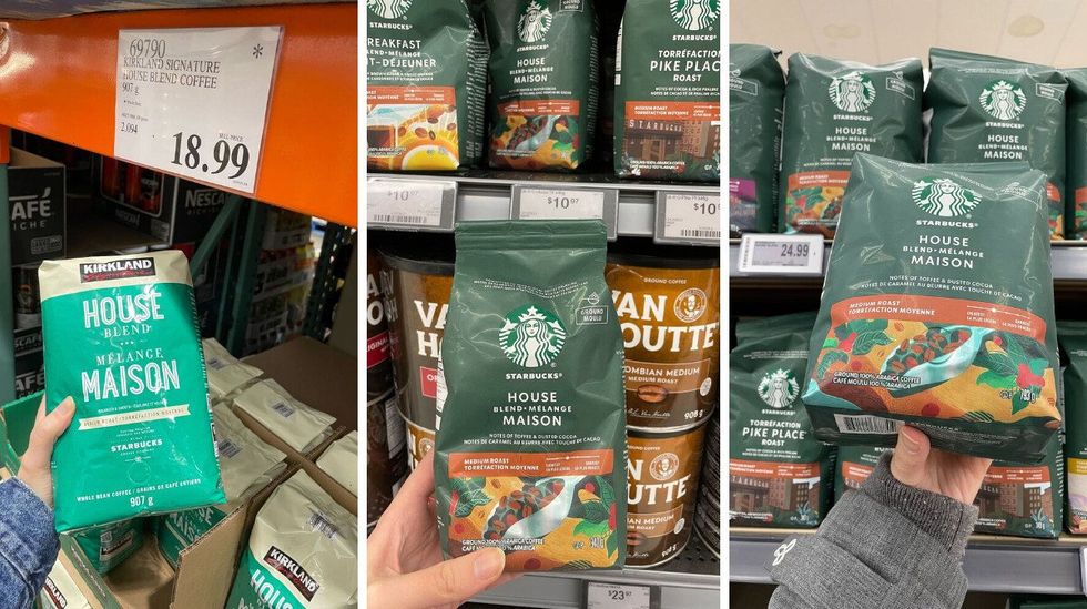 kirkland signature coffee and starbucks coffee