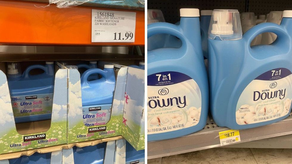kirkland signature fabric softener and downy fabric softener