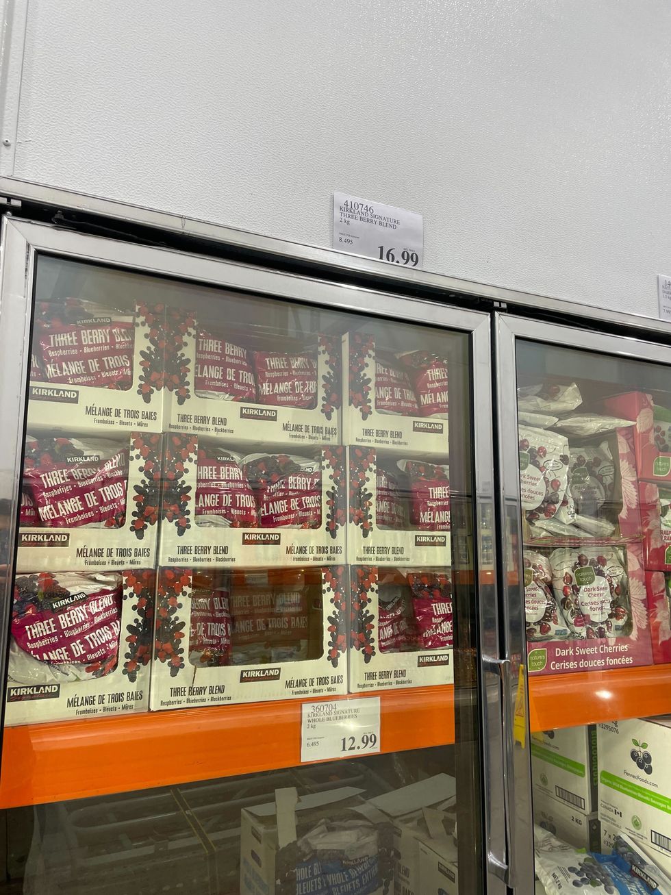 kirkland signature frozen berries