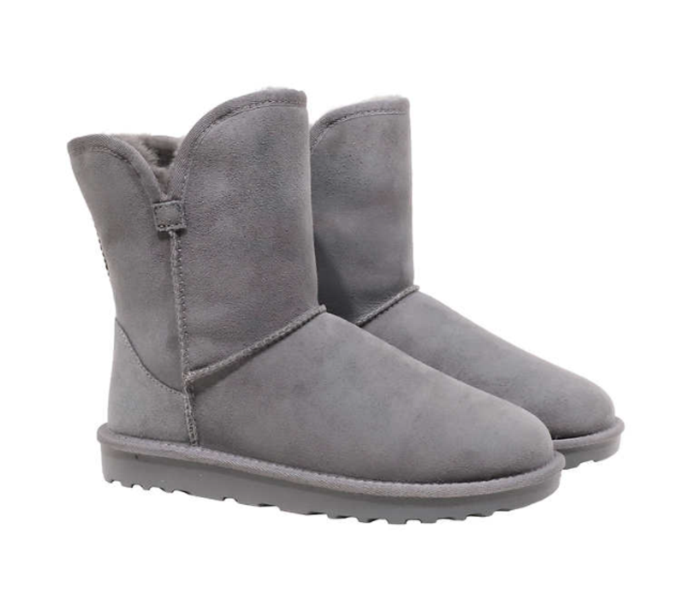 Kirkland Signature Women's Shearling Boot in grey.