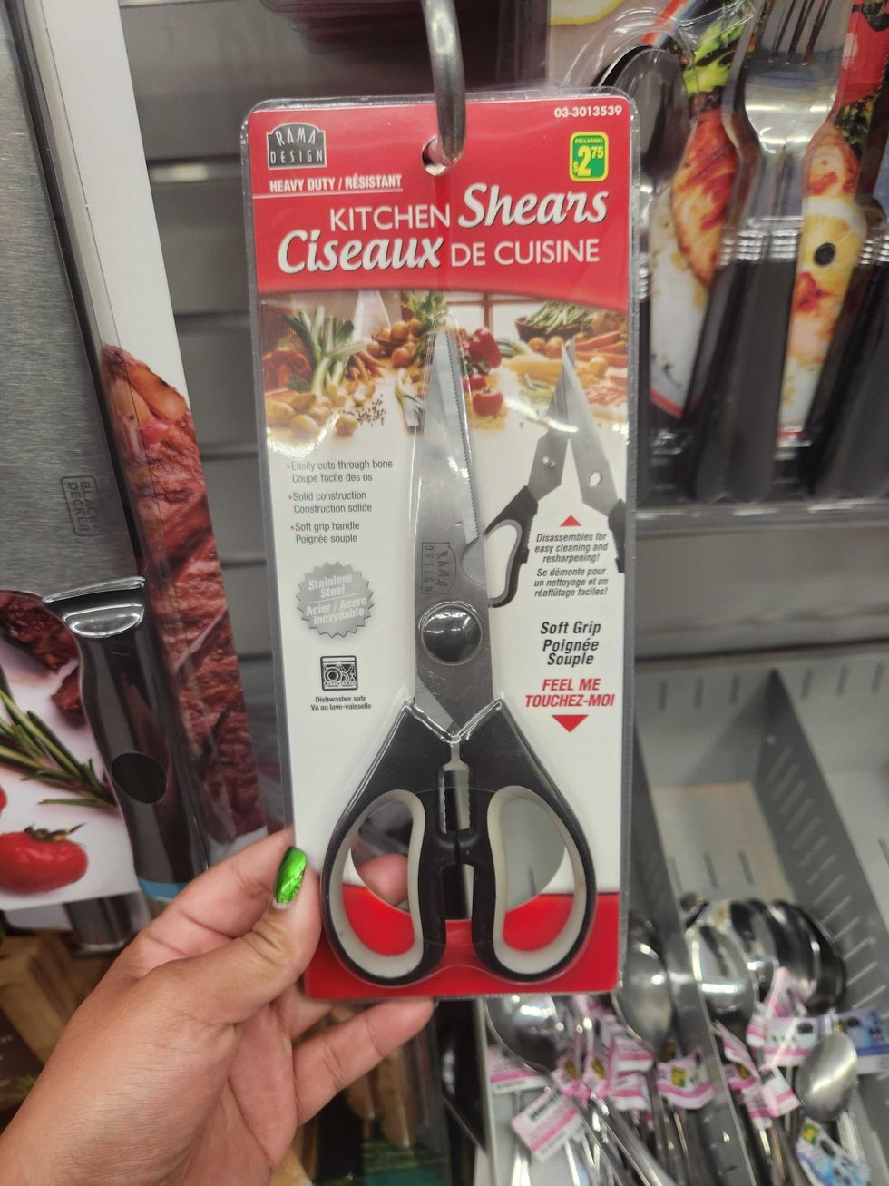 Kitchen shears.