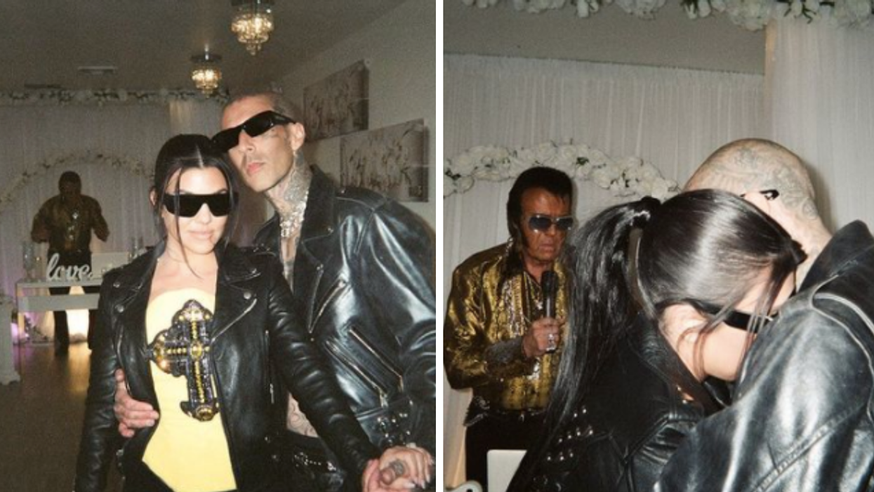 Kourtney Kardashian and Travis Barker
