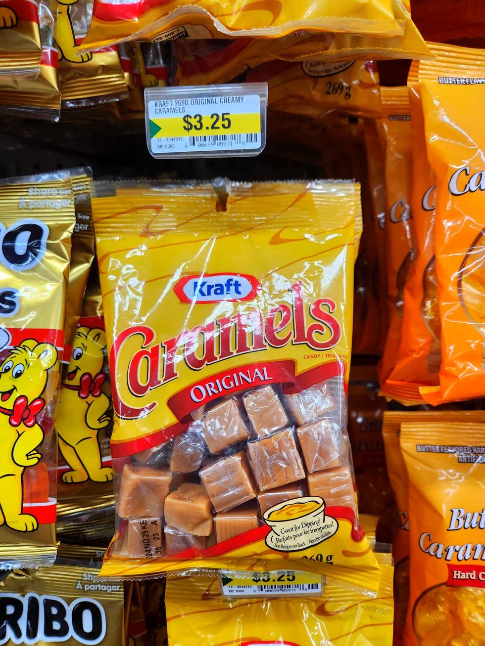 Kraft Caramels at Dollarama.