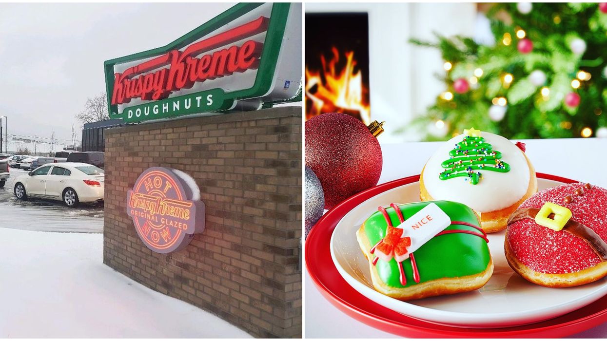 Krispy Kreme Canada Holiday Donuts Are Available Now & They're So Festive