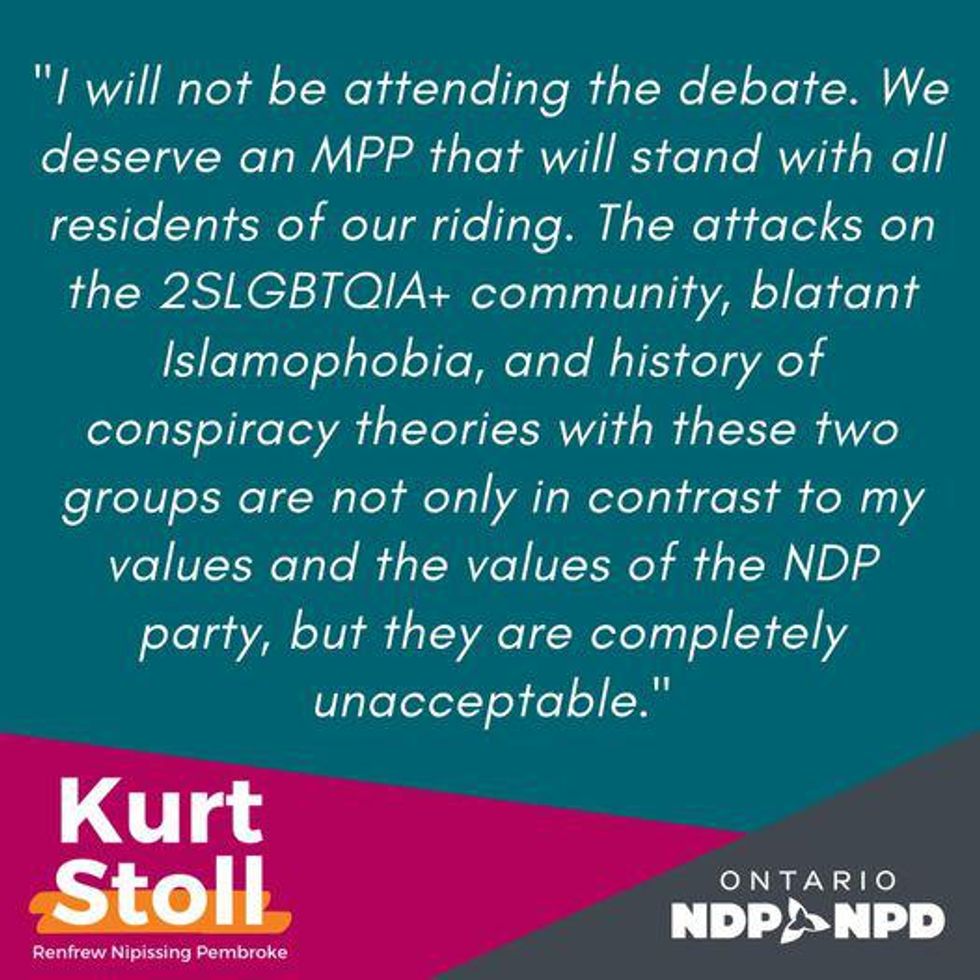 Kurt Stoll's statement.