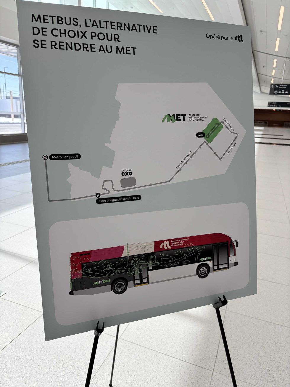 L'a\u00e9roport m\u00e9tropolitain de Montr\u00e9al.