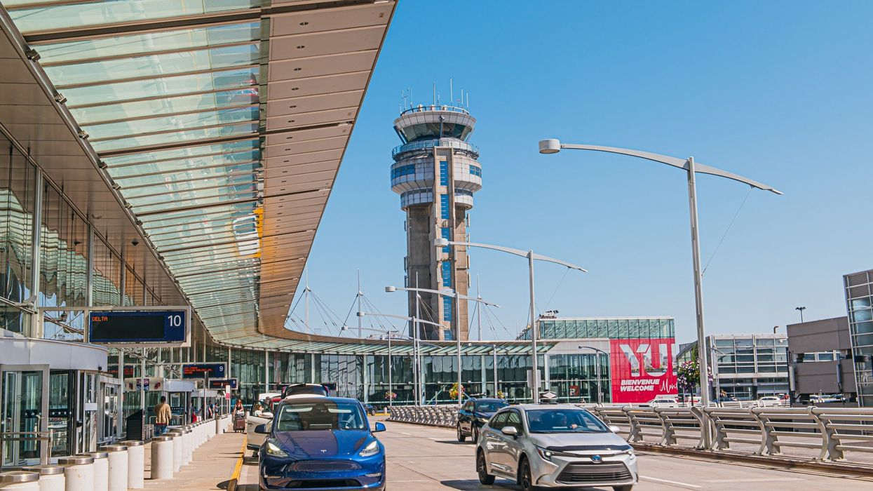 L'aéroport de Montréal.