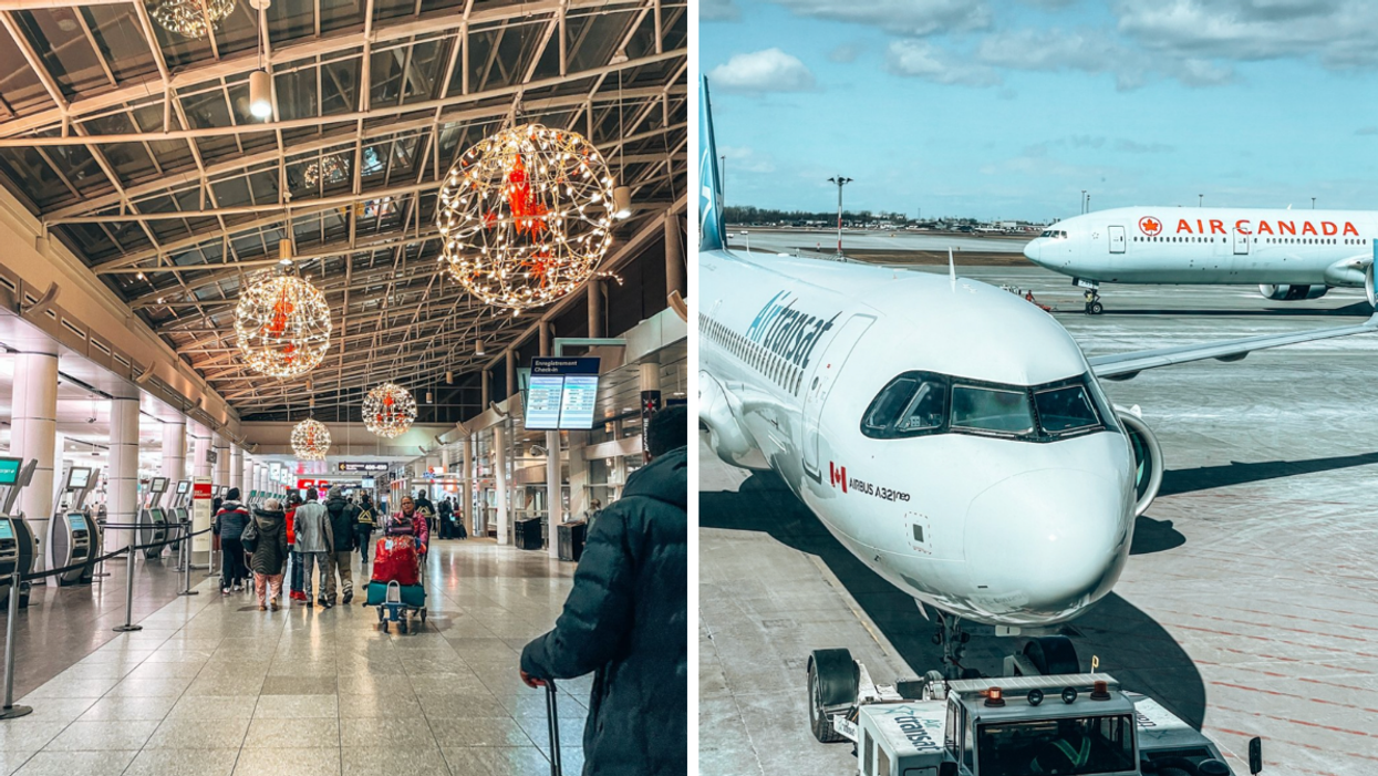 L'aéroport de Montréal.
