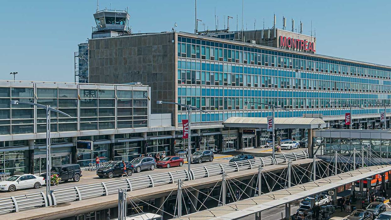 L'aéroport international Montréal-Trudeau.