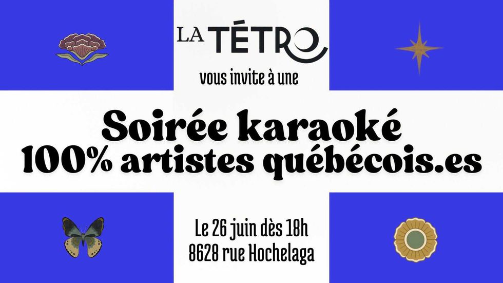 L'affiche de l'\u00e9v\u00e9nement karaok\u00e9 \u00e0 la T\u00e9tro.