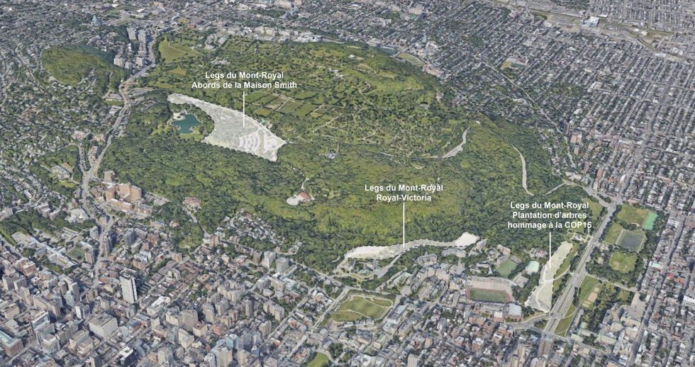 L'agrandissement du parc du Mont-Royal.