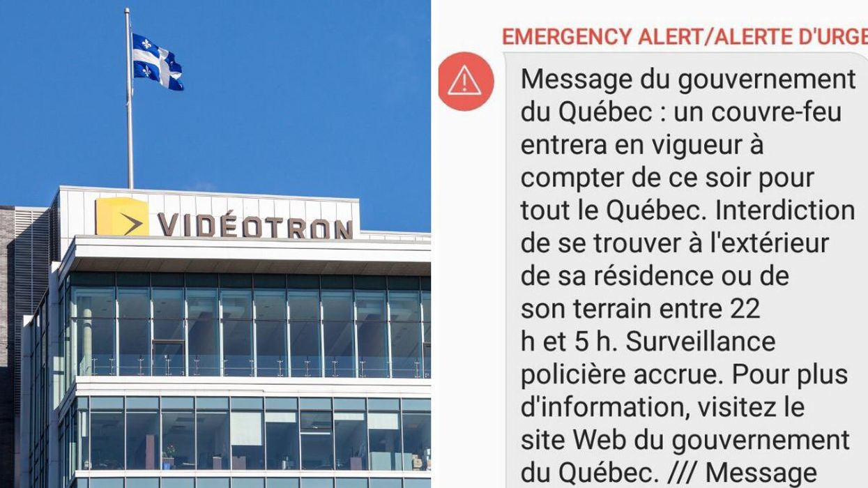 L'alerte pour le couvre-feu crée une panne chez Vidéotron et les Québécois s'emportent
