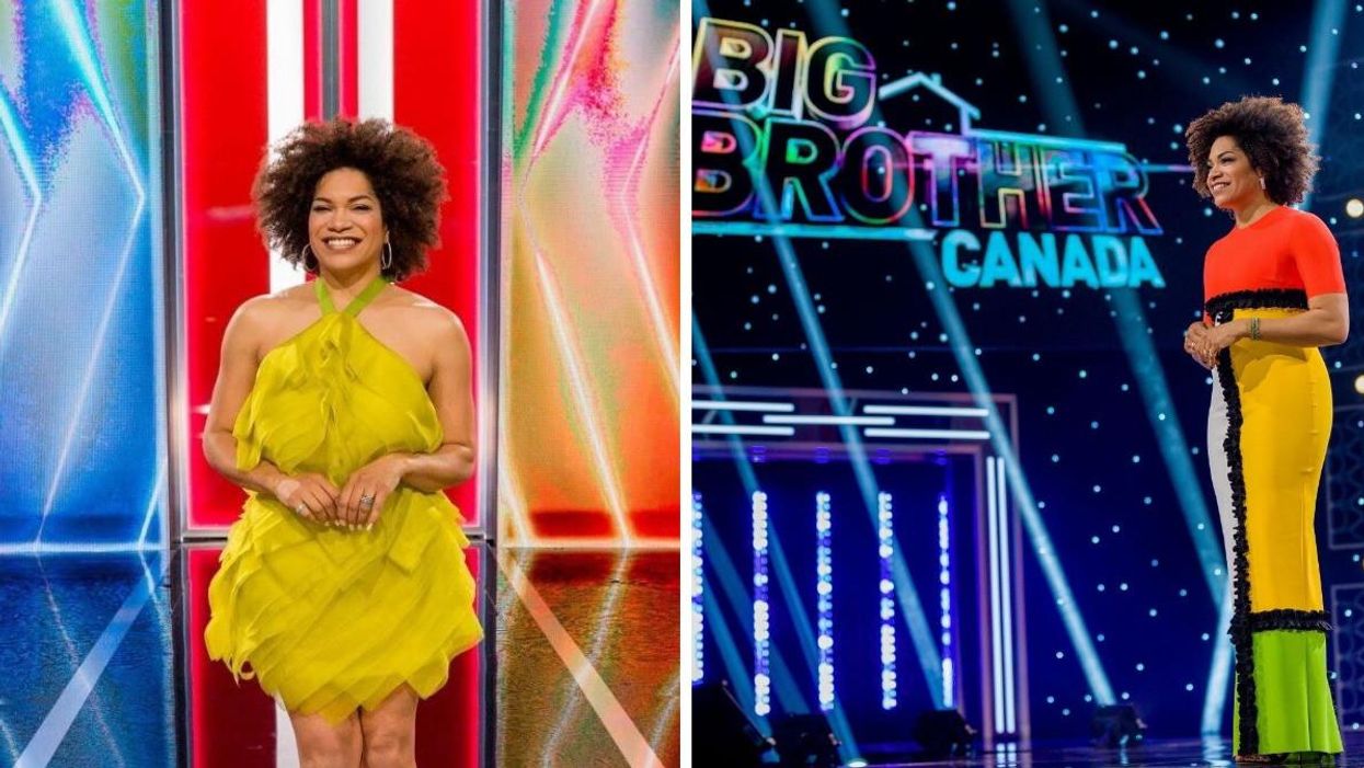 L'animatrice Arisa Cox. Droite : Big Brother Canada saison 10.