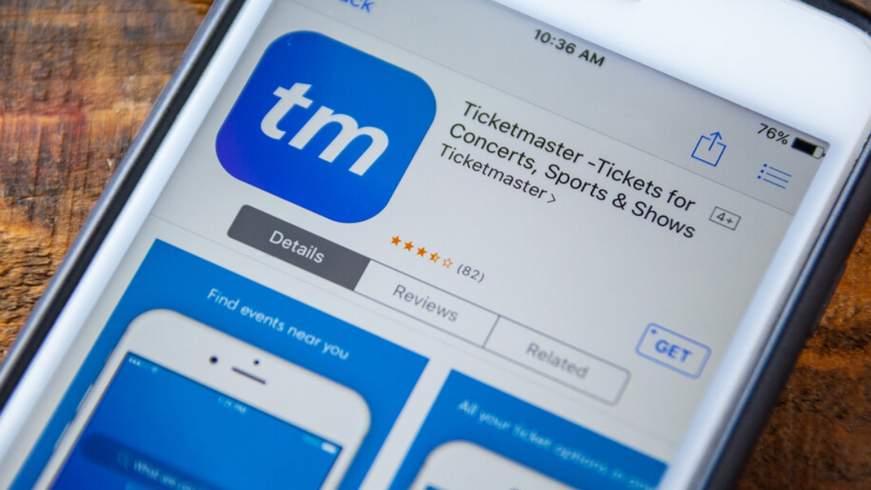 L'application Ticketmaster.