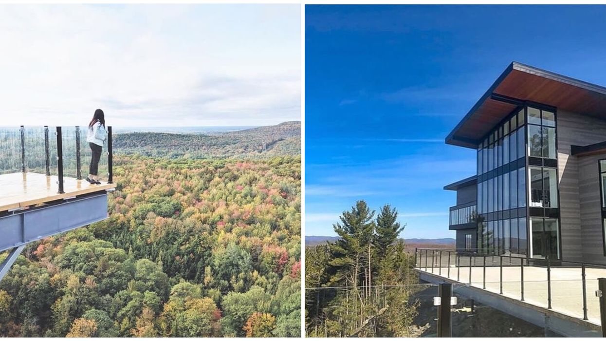 L'auberge Montagne coupée à Saint-Jean-de-Matha a une terrasse exceptionnelle