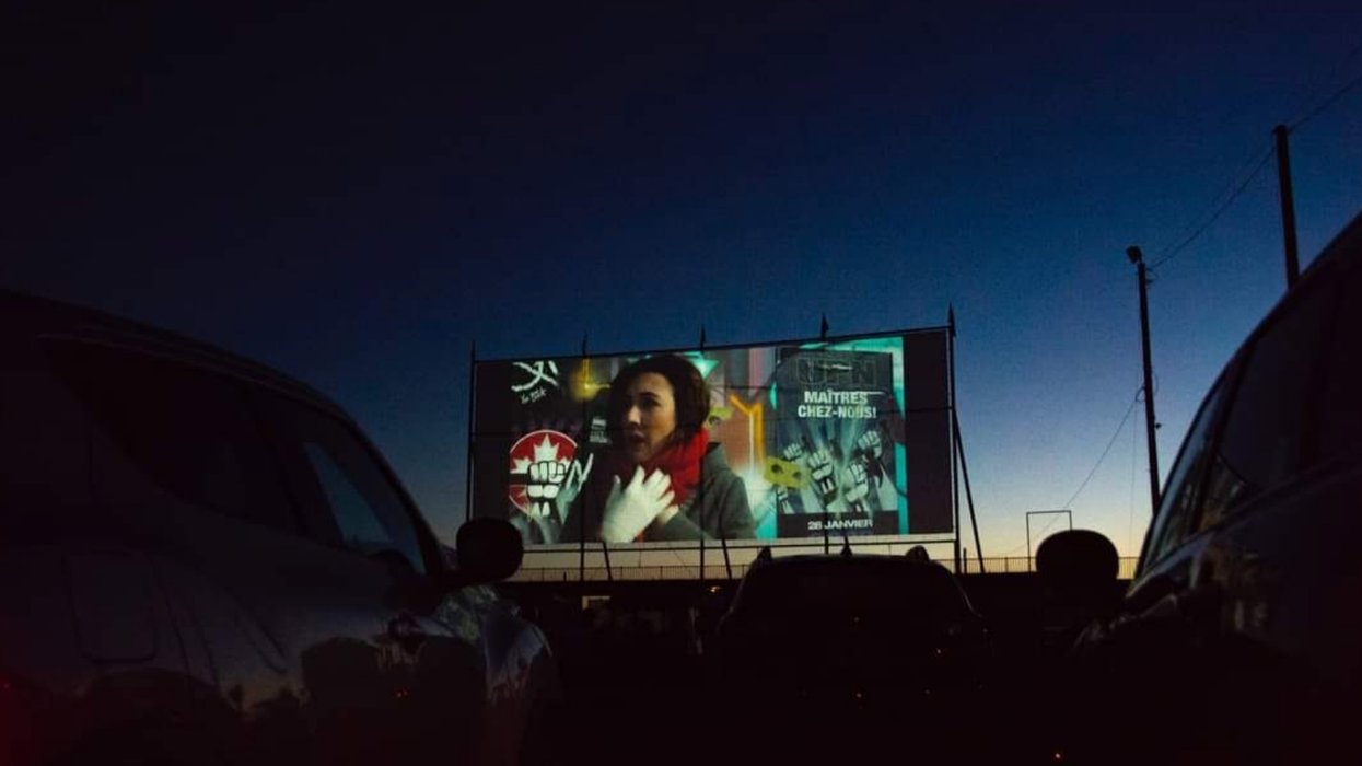 L'écran au ciné-parc St-Ambroise.