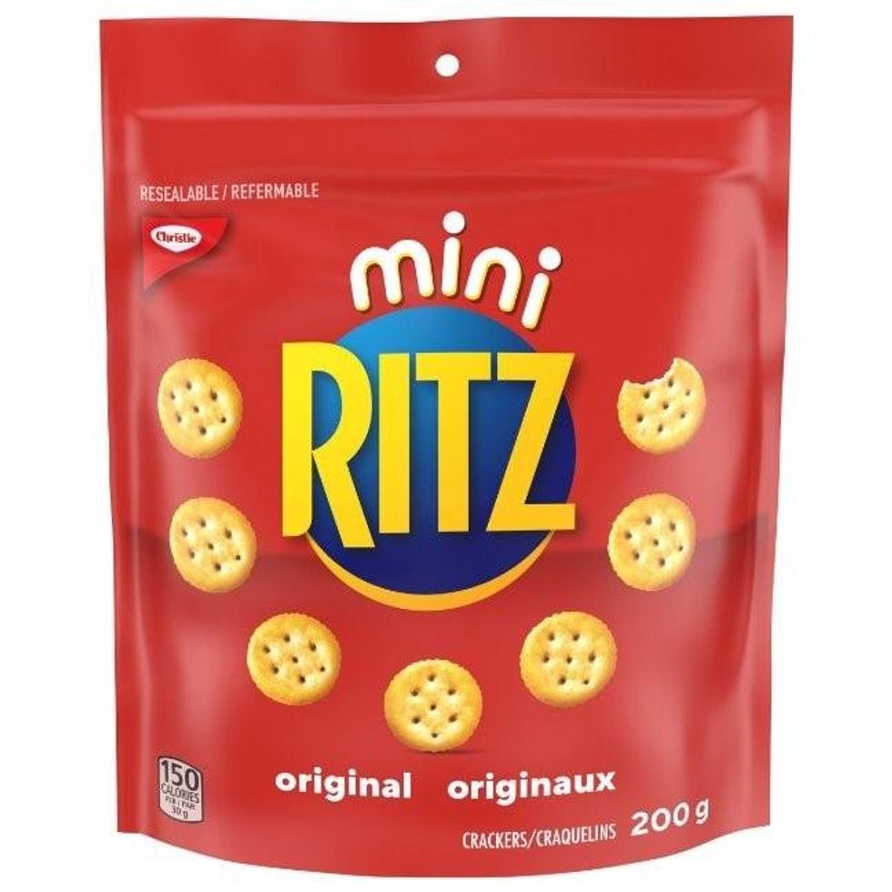 L'emballage de Mini Ritz craquelins originaux.