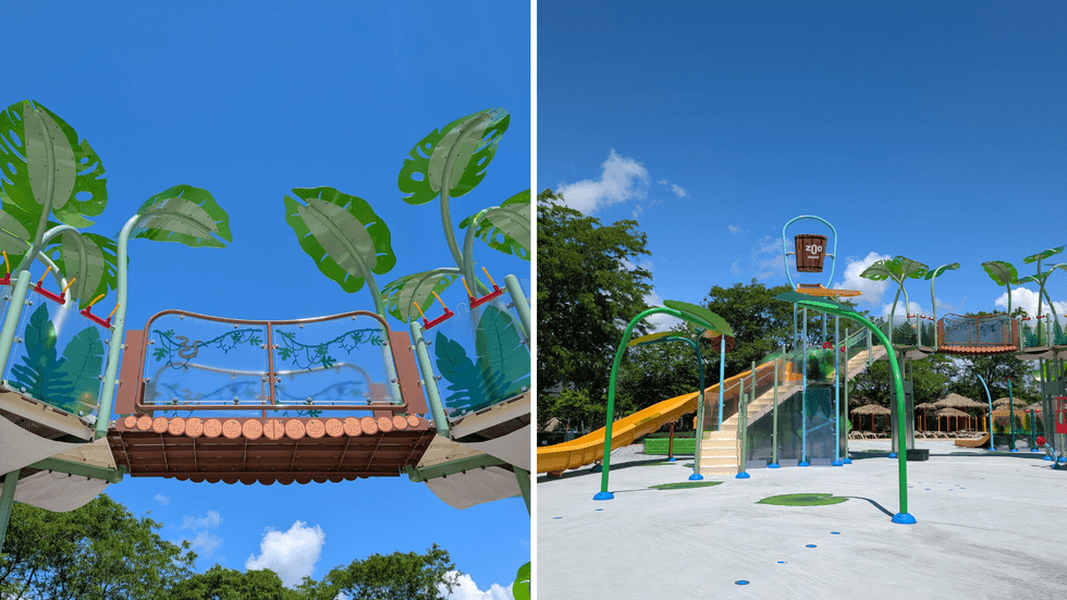 L'espace \u00c9l\u00e9vation de la zone Booshik\u00eb au Zoo de Granby.