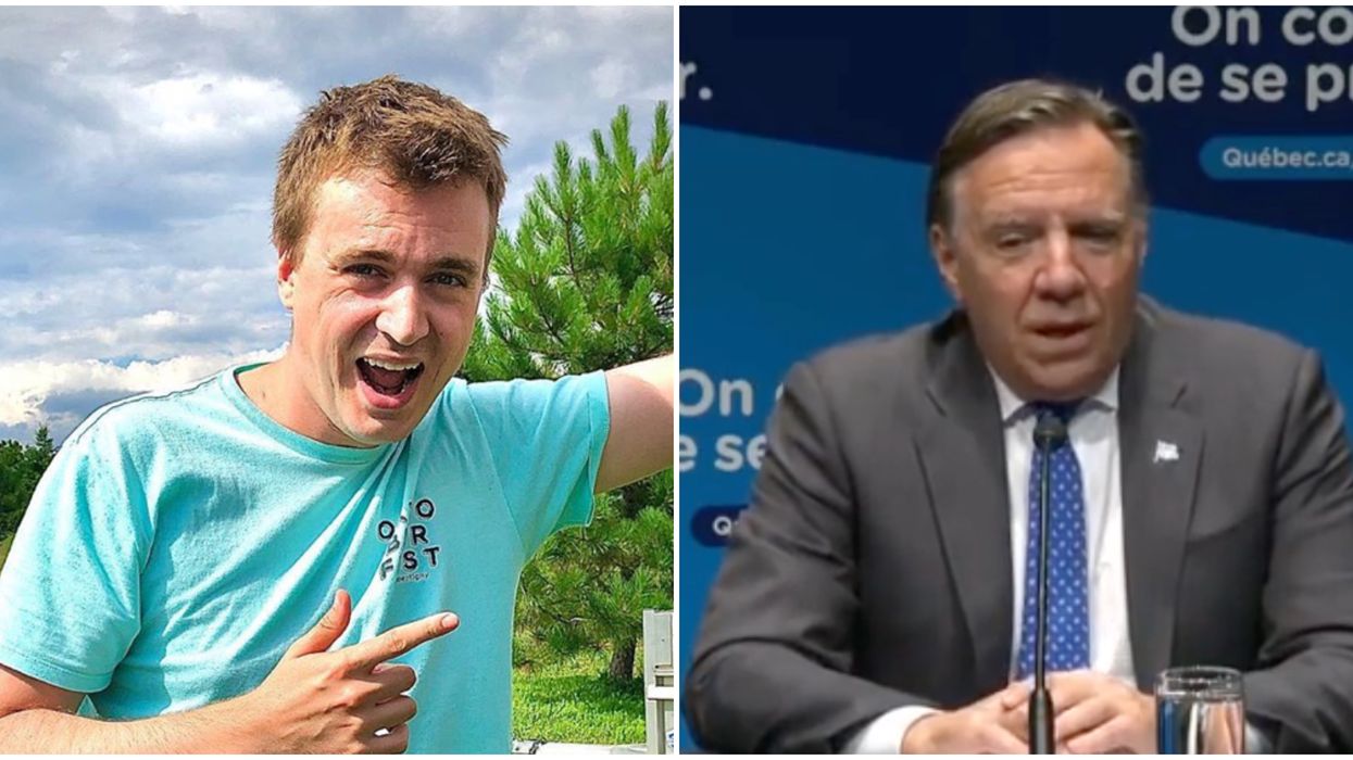 L'humoriste Arnaud Soly reprend un point de presse de Legault et ça devient viral