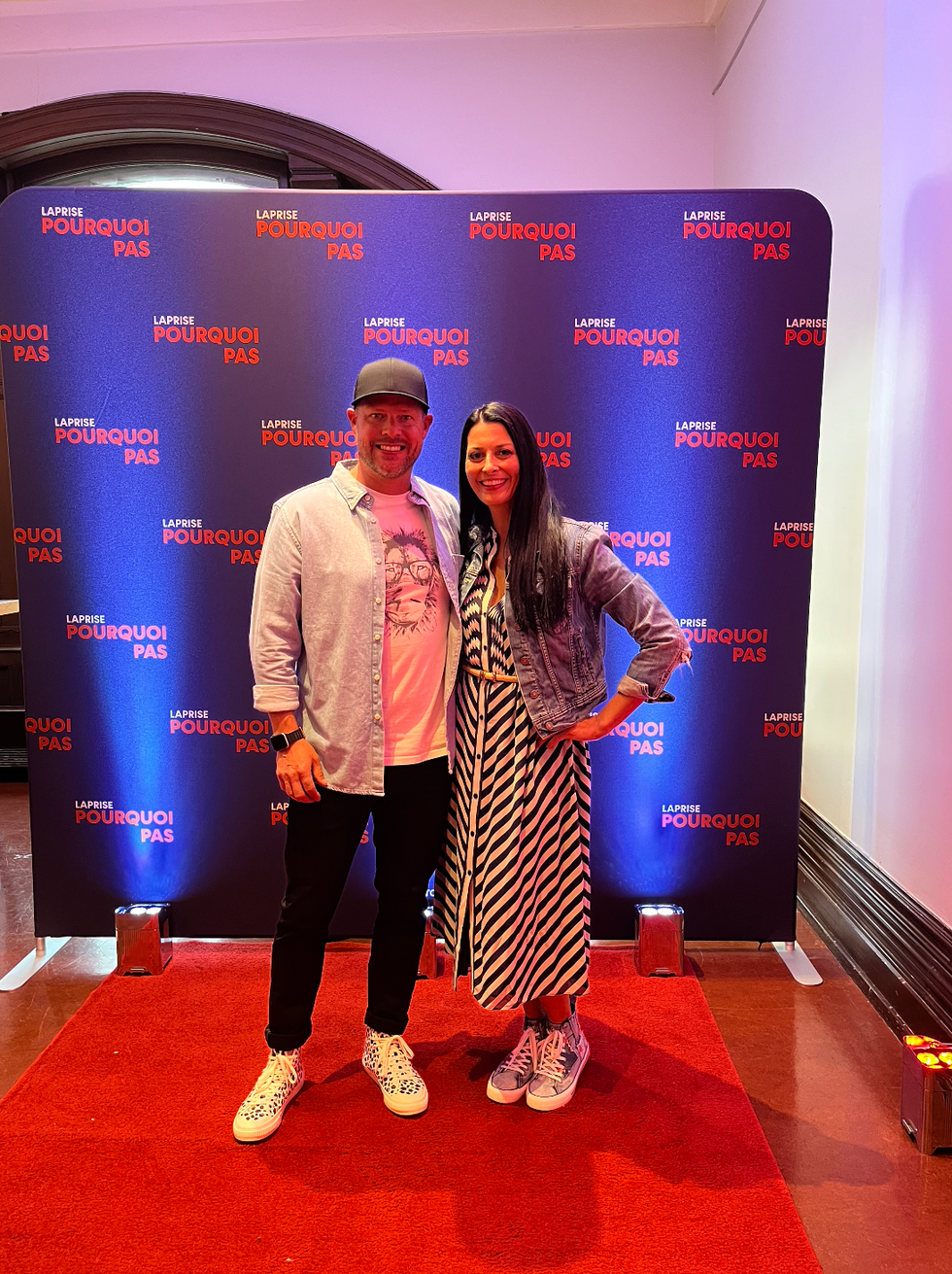 L'Imposteur culinaire Matthieu Maurice et sa conjointe Isabelle Asselin.