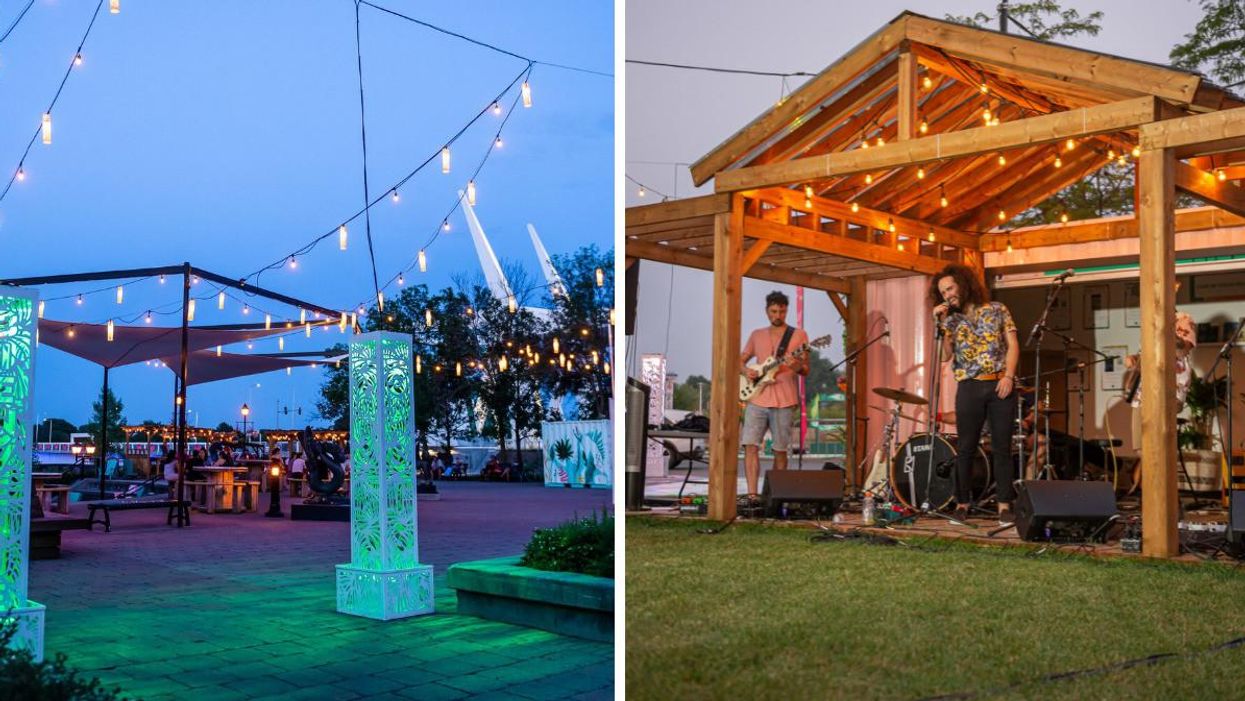 L'Oasis du Vieux-Saint-Jean. Droite : Un Été Show à Saint-Jean-sur-Richelieu.