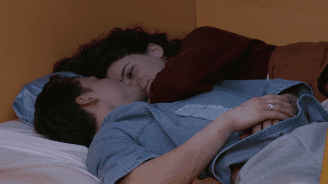 L'Olympien Félix Dolci et la comédienne Marie-Ève Beauregard à Big Brother Célébrités.