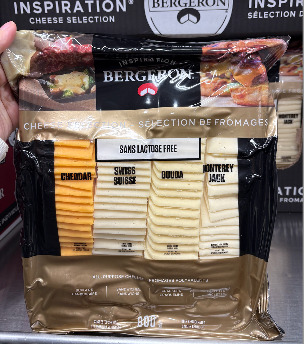 L\u2019assortiment de tranches de fromage Bergeron Inspiration offert au Costco
