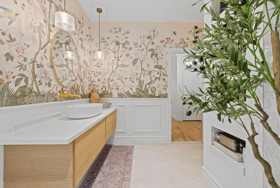 L'une des salles de bain de la maison d'Elisabeth Rioux.