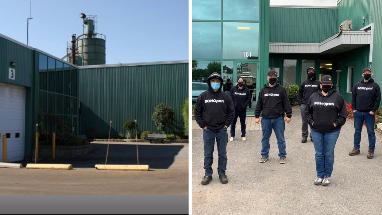 L'usine MSL Fibre de bois Louiseville et des employés