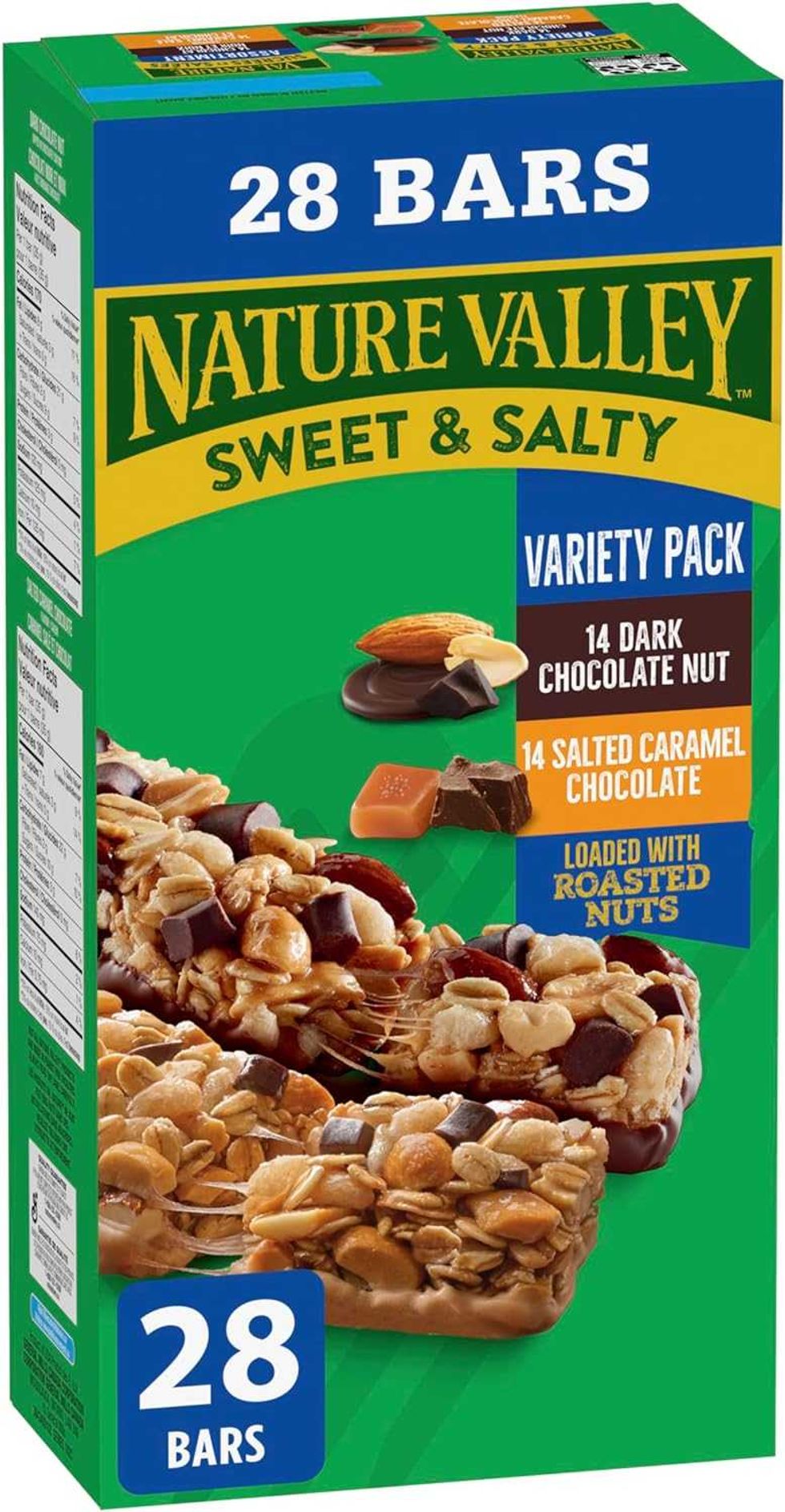 La bo\u00eete de barres tendres Nature Valley sucr\u00e9es-sal\u00e9es sur le site d'Amazon.