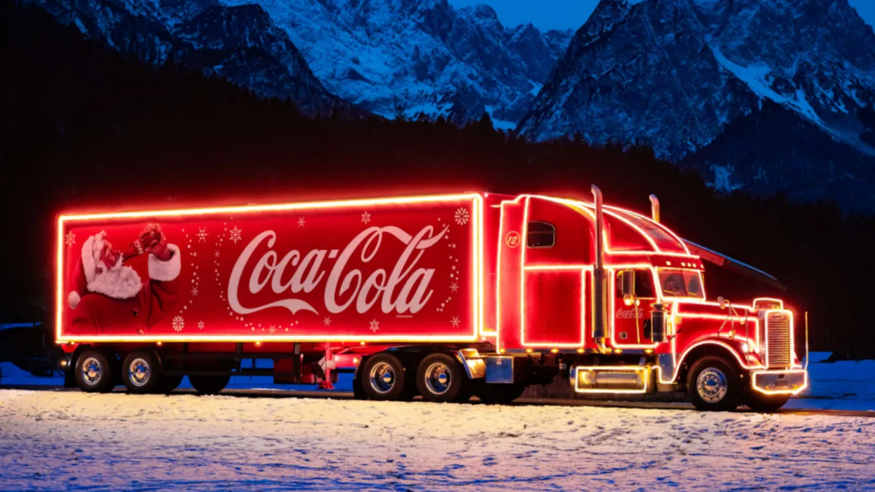La Caravane de Noël Coca-Cola.