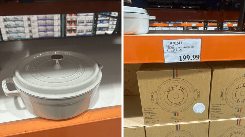 La cocotte peu profonde Staub de 4 L au Costco.