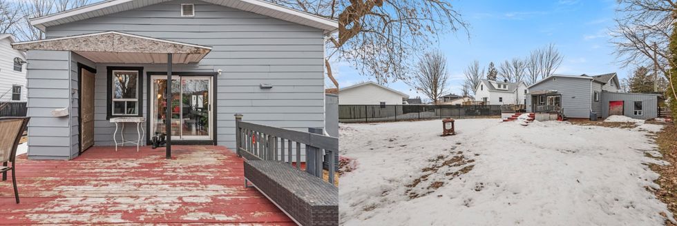 La cour arri\u00e8re.