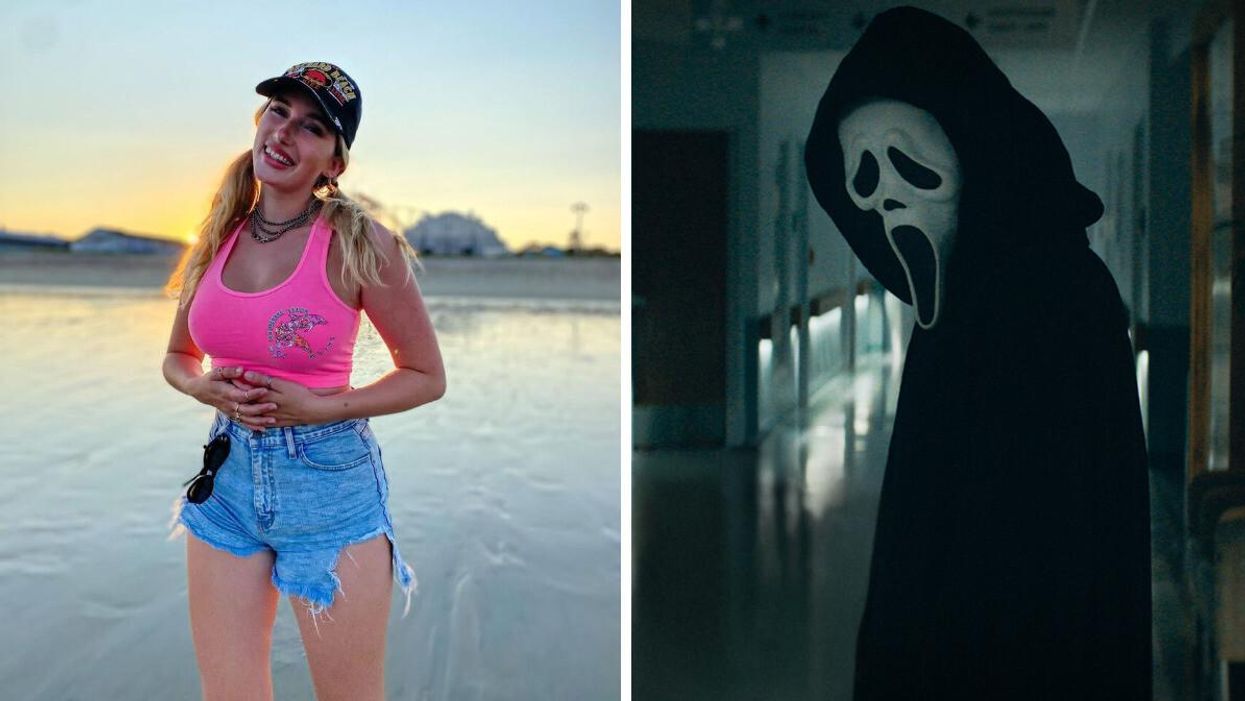 La créatrice de contenu Billie. Droite : Scream.