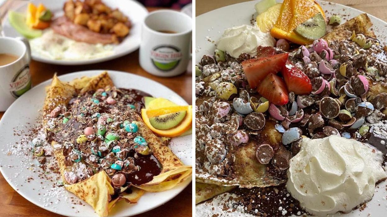 La crêpe aux Mini Eggs du Bistro M à Bromont.