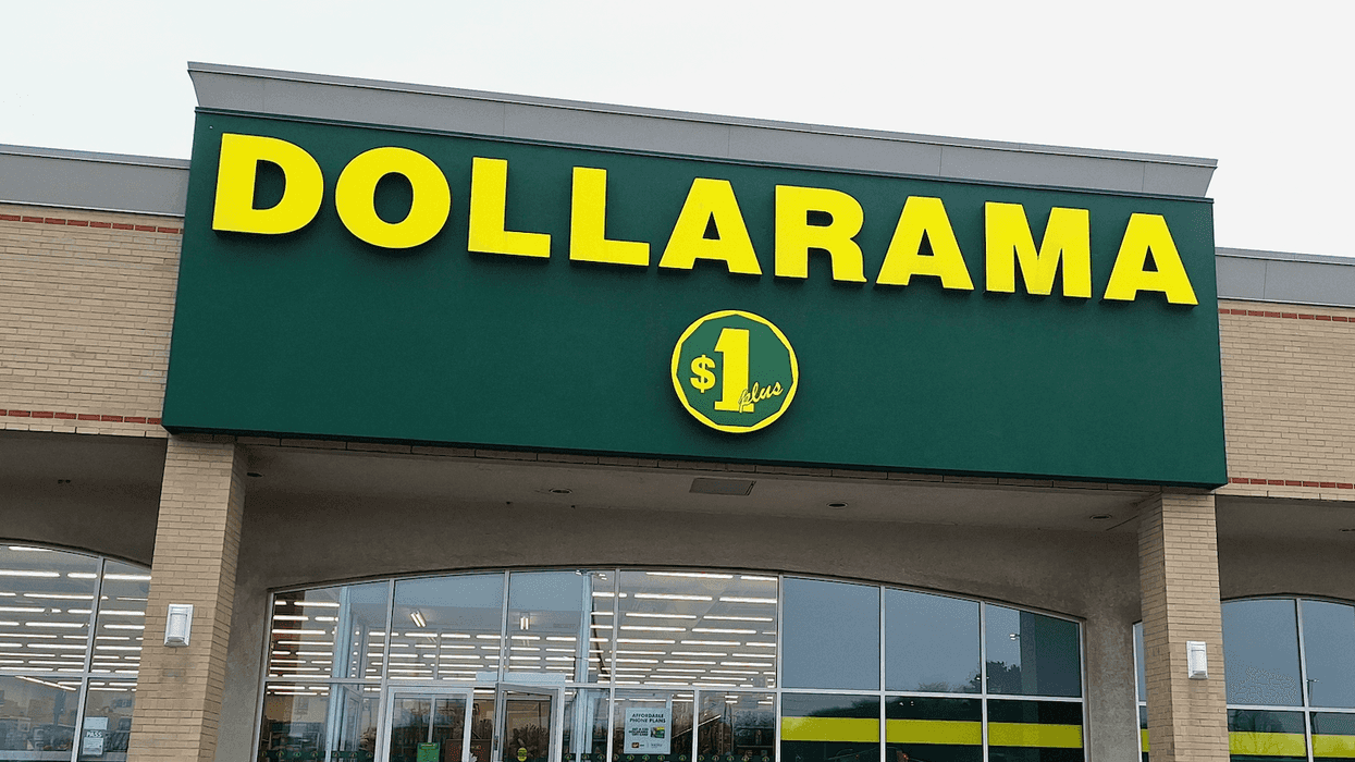 La devanture d'un Dollarama.