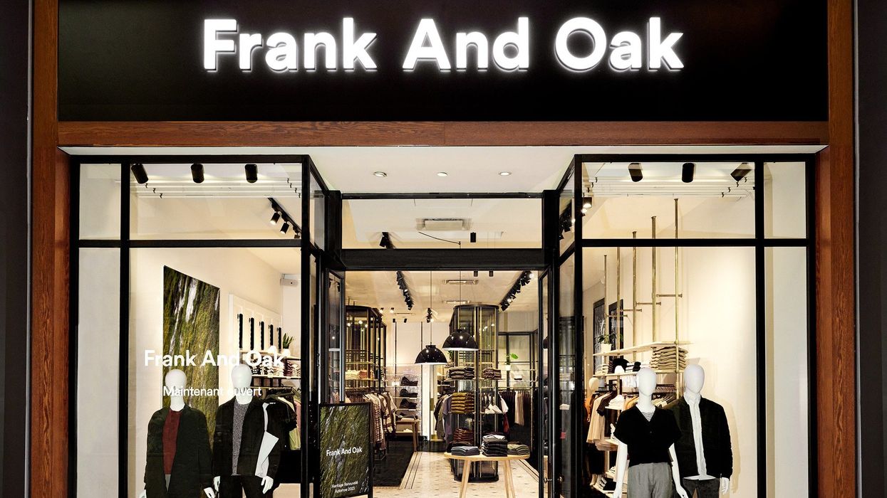 La devanture d'une succursale Frank And Oak.