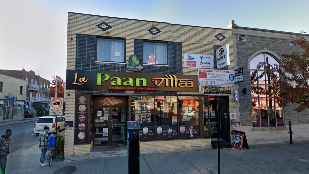 La devanture de La Paan Villa.