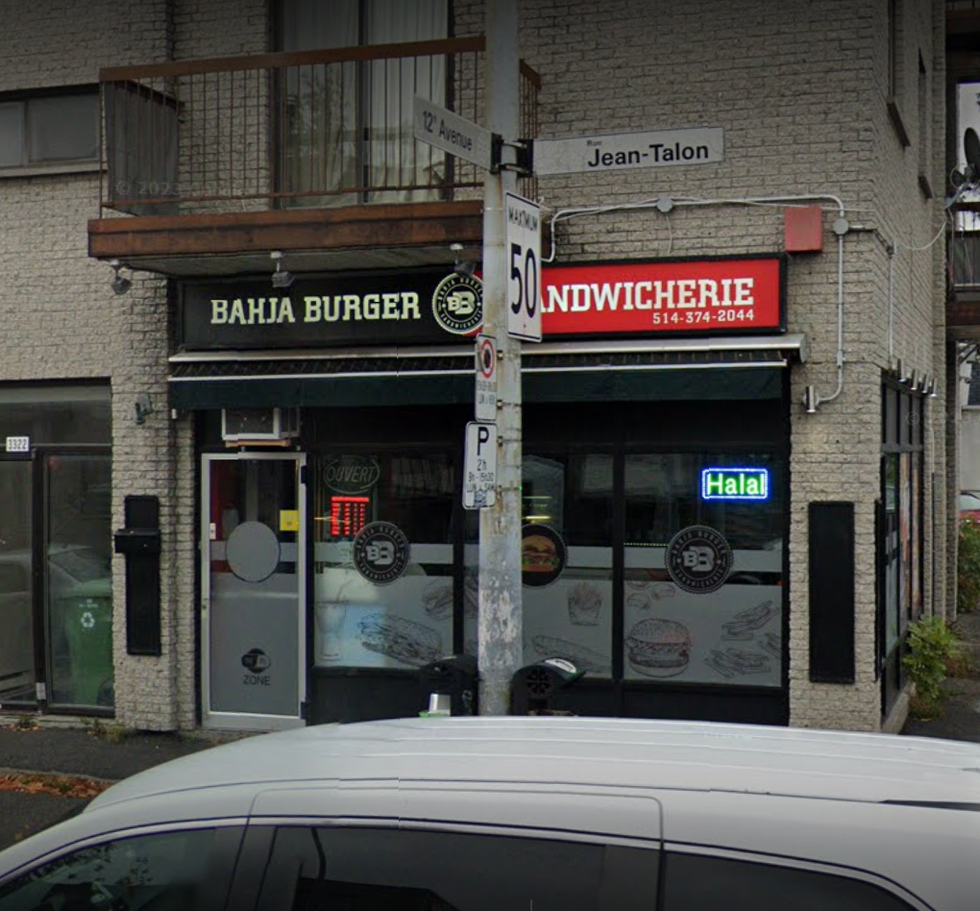 La devanture du Bahja Burger.