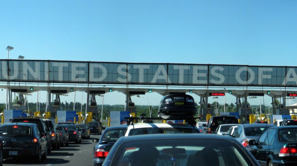 La douane américaine.