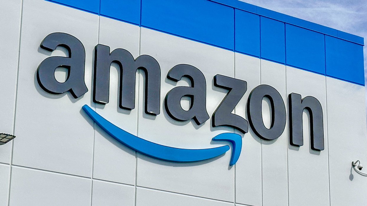 La façade d'un bâtiment Amazon.