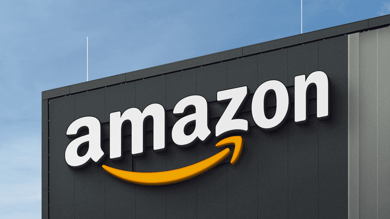La façade d'un bâtiment Amazon.